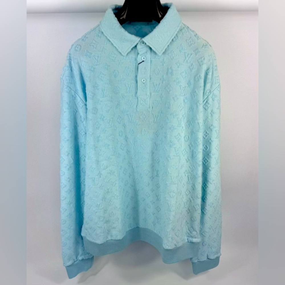 Louis Vuitton x Pharrell LV x Tyler The Creator Monogram Long Sleeve Polo Shirt